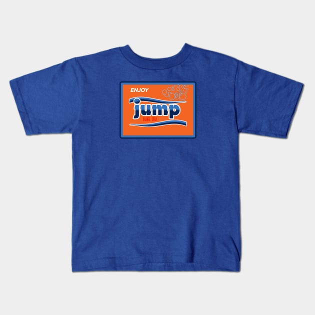 Jump Orange Soda Kids T-Shirt by Bt519